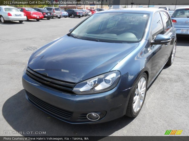 Blue Graphite Metallic / Titan Black 2011 Volkswagen Golf 4 Door TDI