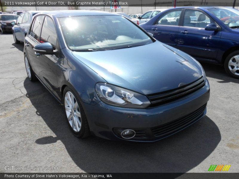 Blue Graphite Metallic / Titan Black 2011 Volkswagen Golf 4 Door TDI