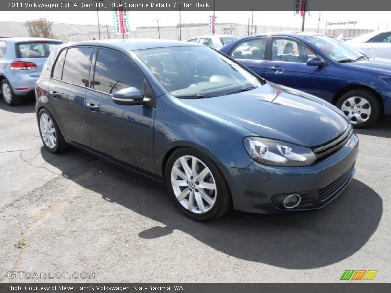 Blue Graphite Metallic / Titan Black 2011 Volkswagen Golf 4 Door TDI