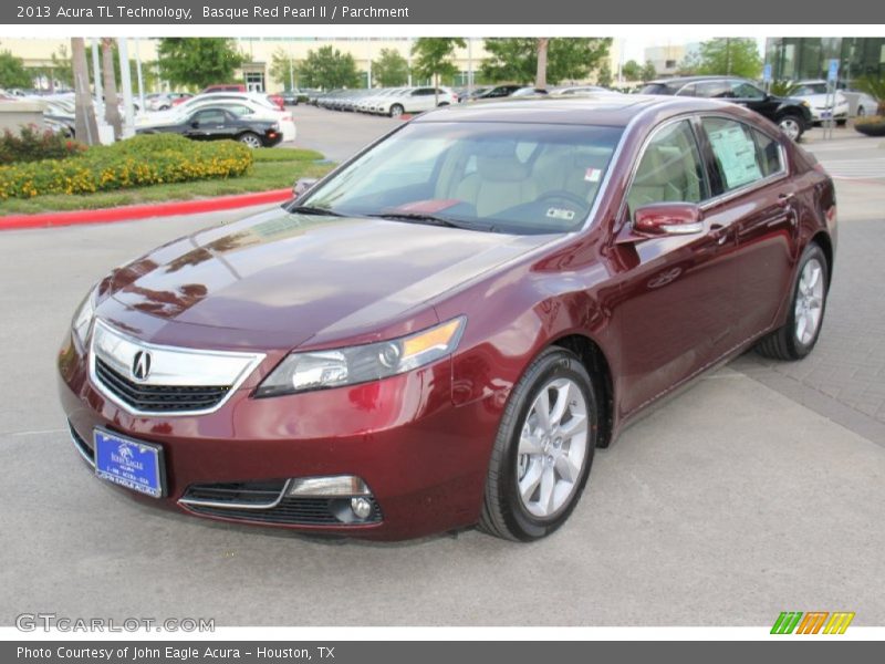 Basque Red Pearl II / Parchment 2013 Acura TL Technology