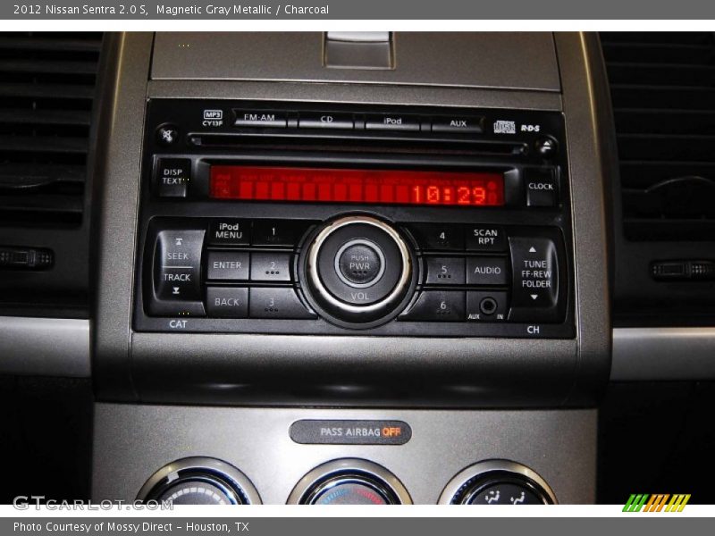 Magnetic Gray Metallic / Charcoal 2012 Nissan Sentra 2.0 S