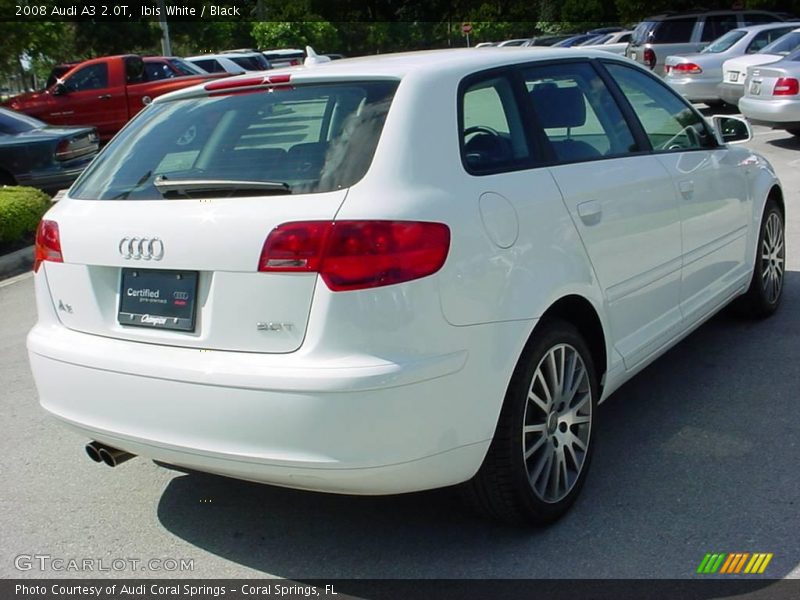 Ibis White / Black 2008 Audi A3 2.0T