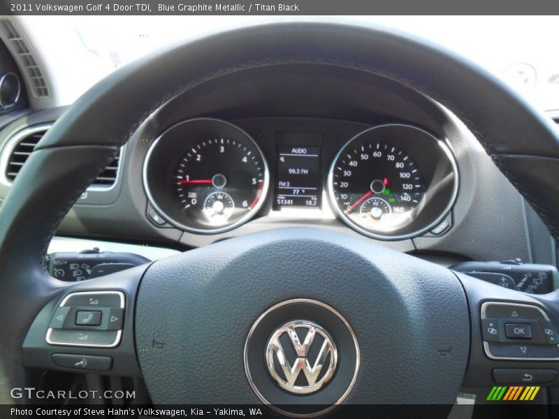 Blue Graphite Metallic / Titan Black 2011 Volkswagen Golf 4 Door TDI