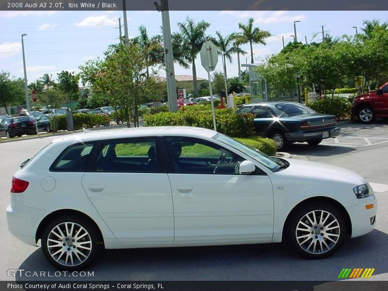 Ibis White / Black 2008 Audi A3 2.0T
