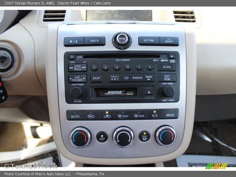 Glacier Pearl White / Cafe Latte 2007 Nissan Murano SL AWD