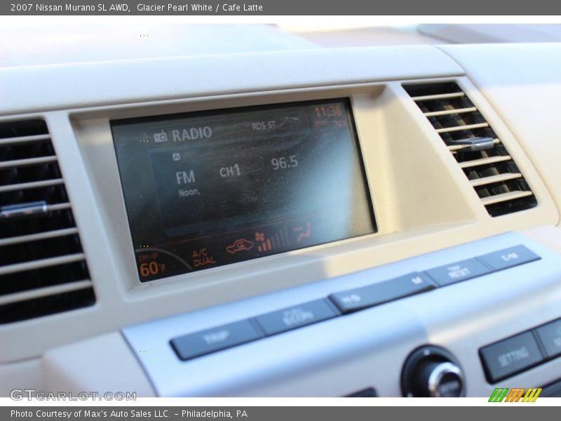 Glacier Pearl White / Cafe Latte 2007 Nissan Murano SL AWD