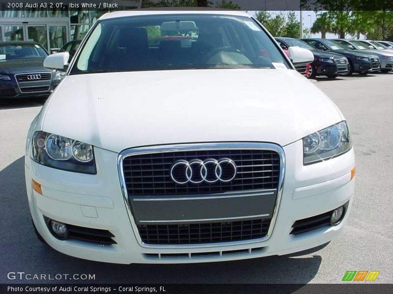 Ibis White / Black 2008 Audi A3 2.0T