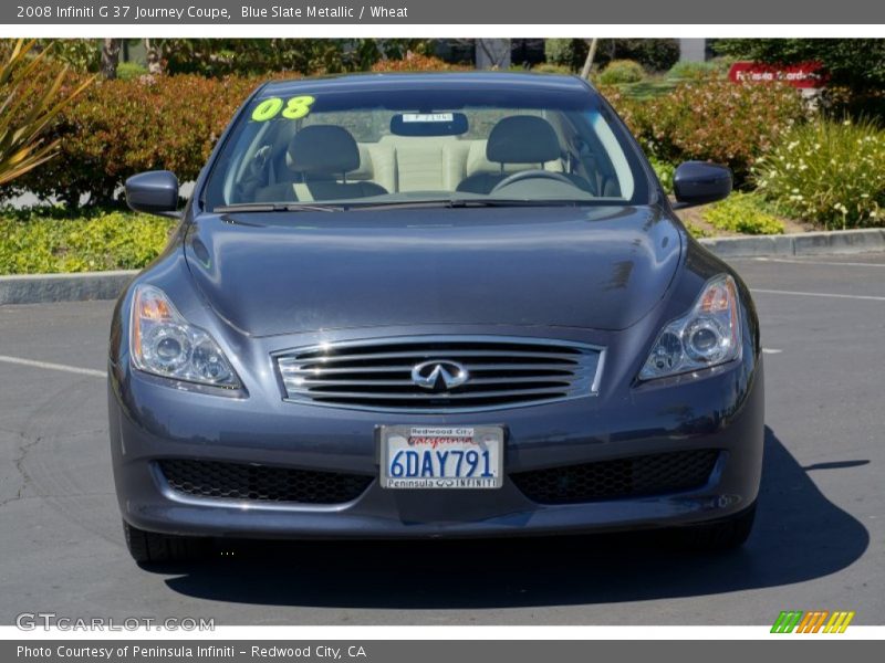Blue Slate Metallic / Wheat 2008 Infiniti G 37 Journey Coupe