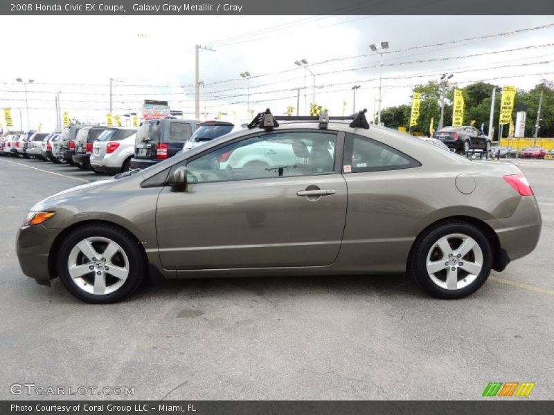 Galaxy Gray Metallic / Gray 2008 Honda Civic EX Coupe