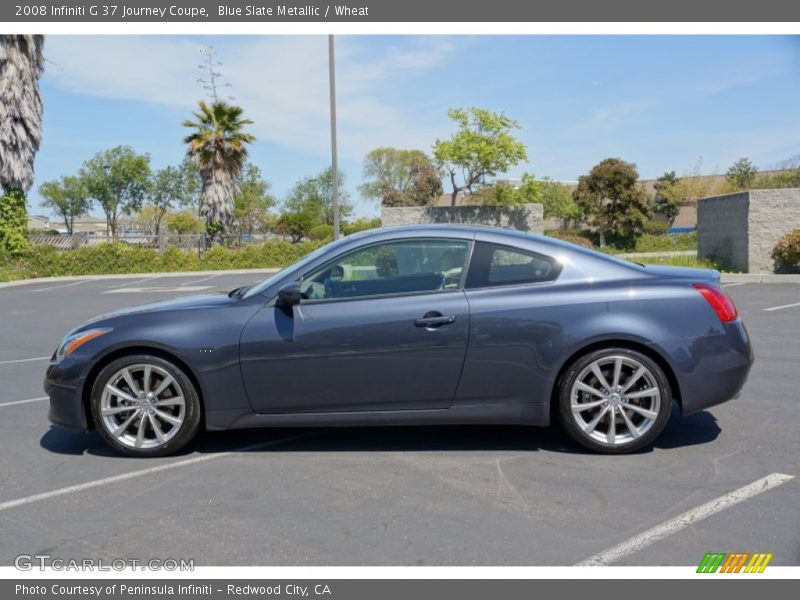 Blue Slate Metallic / Wheat 2008 Infiniti G 37 Journey Coupe