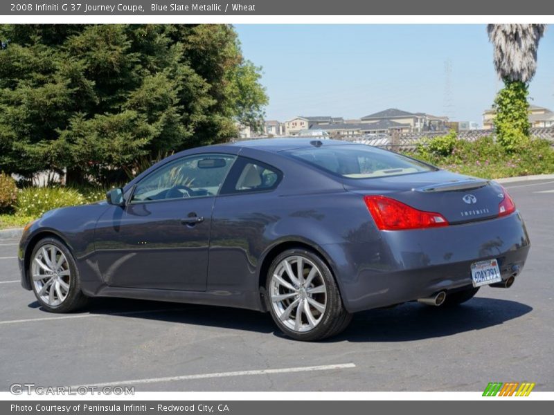 Blue Slate Metallic / Wheat 2008 Infiniti G 37 Journey Coupe