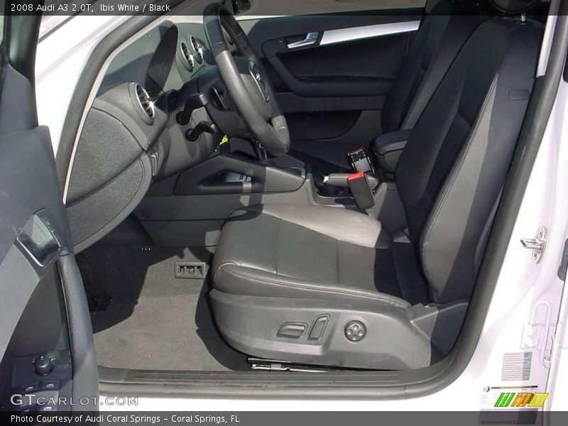 Ibis White / Black 2008 Audi A3 2.0T