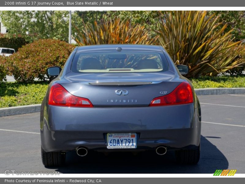 Blue Slate Metallic / Wheat 2008 Infiniti G 37 Journey Coupe