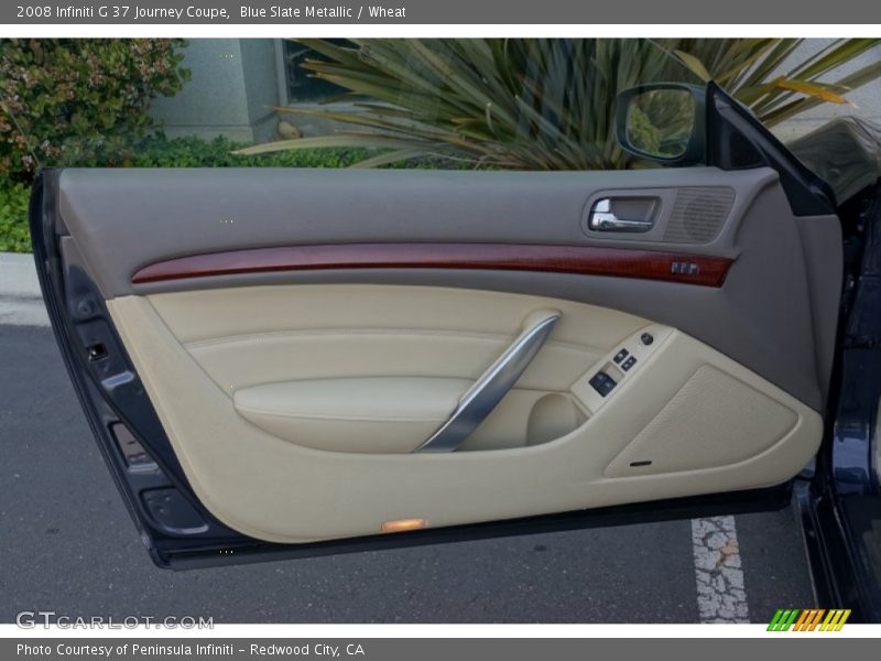 Blue Slate Metallic / Wheat 2008 Infiniti G 37 Journey Coupe