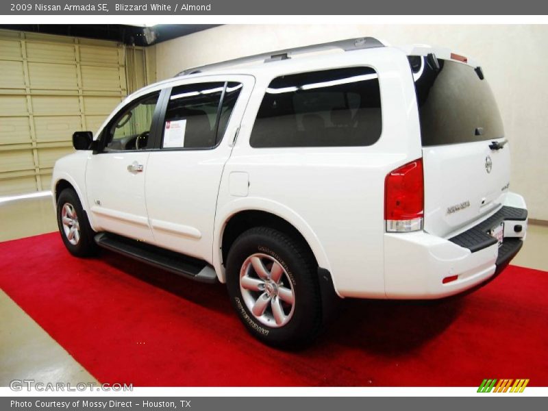 Blizzard White / Almond 2009 Nissan Armada SE
