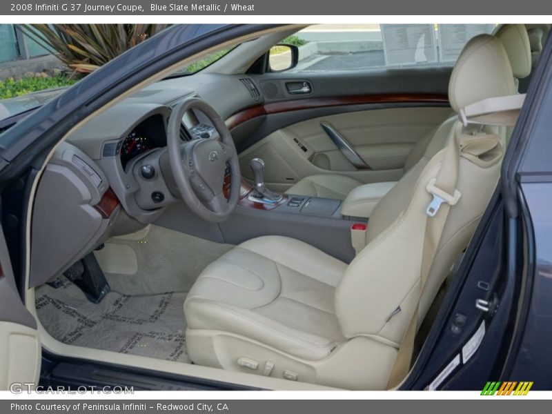 Blue Slate Metallic / Wheat 2008 Infiniti G 37 Journey Coupe