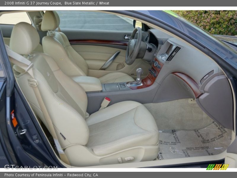Blue Slate Metallic / Wheat 2008 Infiniti G 37 Journey Coupe