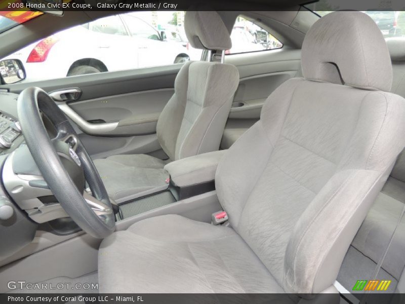 Galaxy Gray Metallic / Gray 2008 Honda Civic EX Coupe