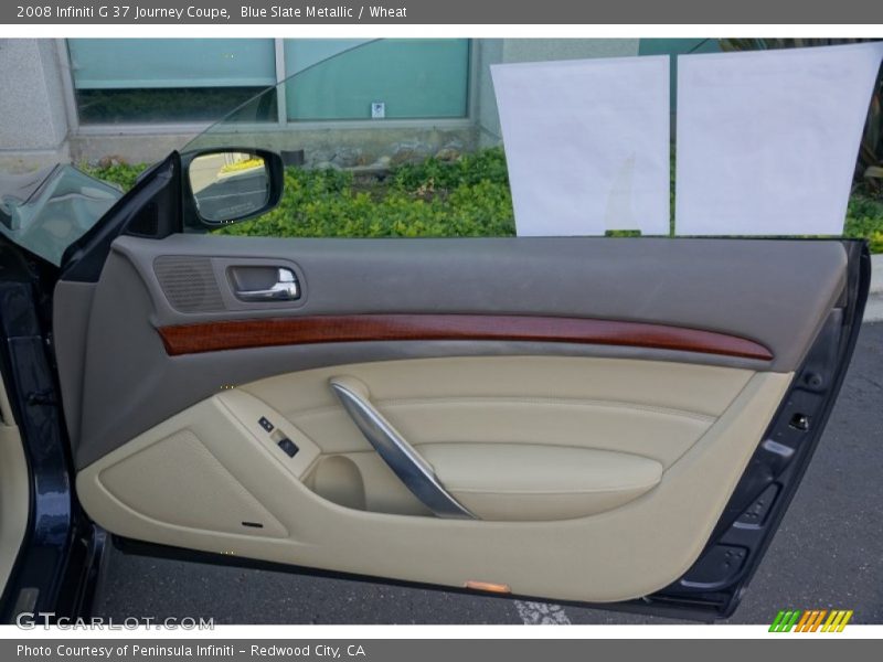 Blue Slate Metallic / Wheat 2008 Infiniti G 37 Journey Coupe