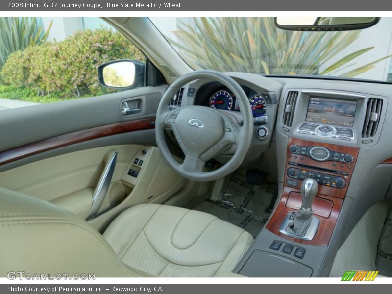 Blue Slate Metallic / Wheat 2008 Infiniti G 37 Journey Coupe