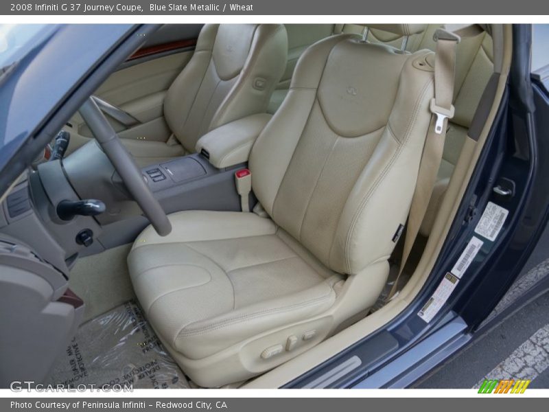 Blue Slate Metallic / Wheat 2008 Infiniti G 37 Journey Coupe