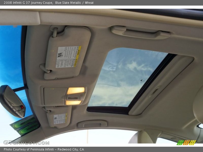 Blue Slate Metallic / Wheat 2008 Infiniti G 37 Journey Coupe