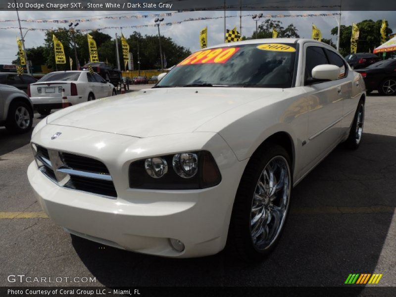 Stone White / Dark Slate Gray 2010 Dodge Charger SXT