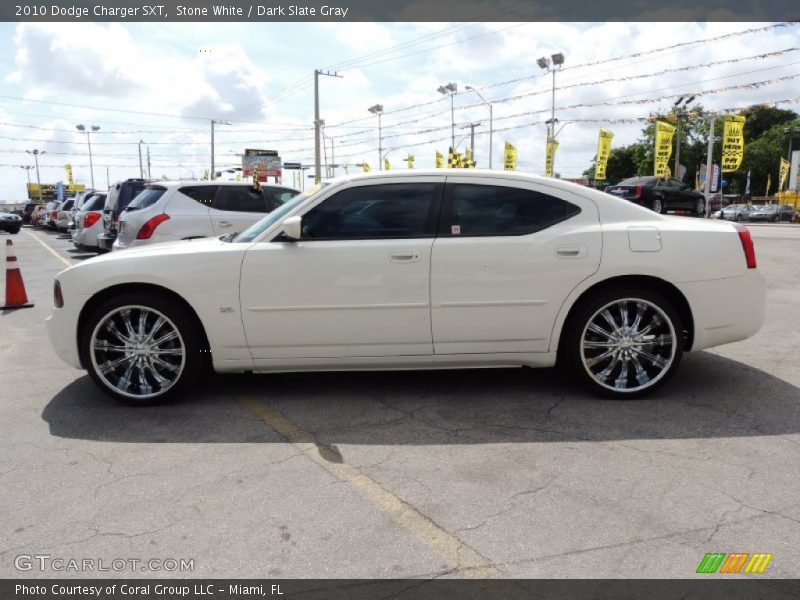 Stone White / Dark Slate Gray 2010 Dodge Charger SXT
