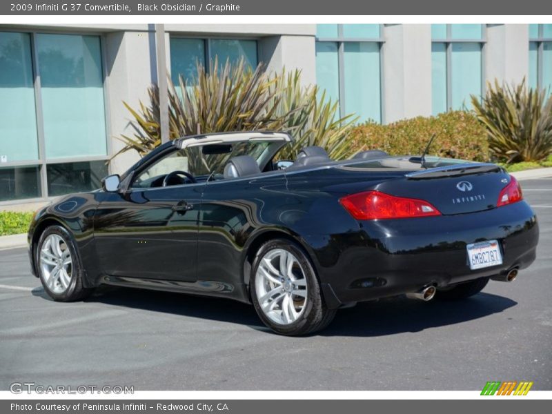 Black Obsidian / Graphite 2009 Infiniti G 37 Convertible
