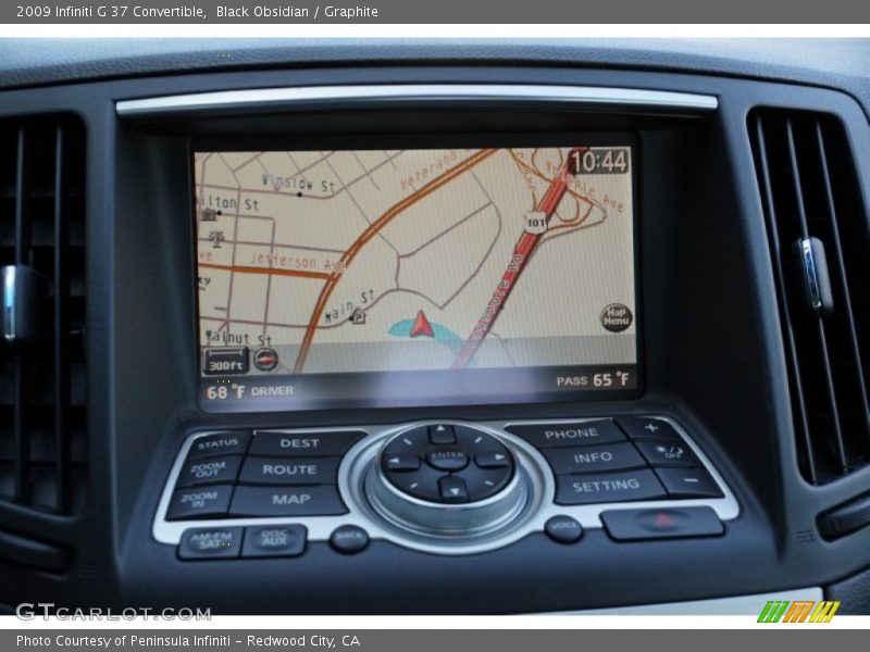 Navigation of 2009 G 37 Convertible