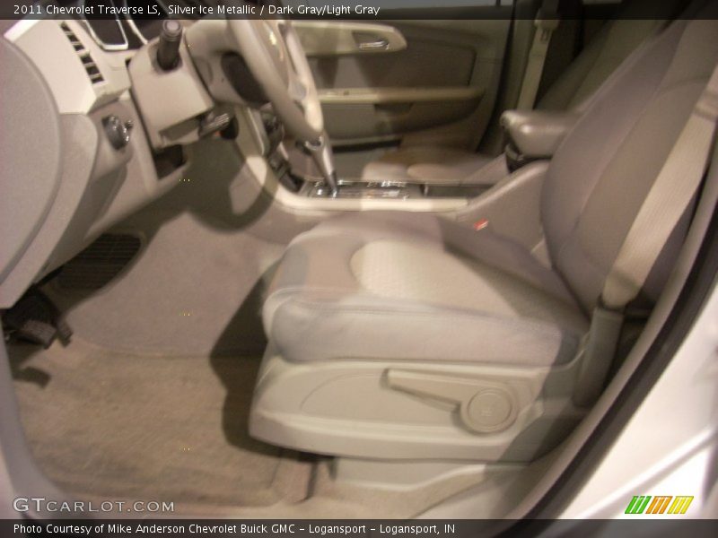 Silver Ice Metallic / Dark Gray/Light Gray 2011 Chevrolet Traverse LS