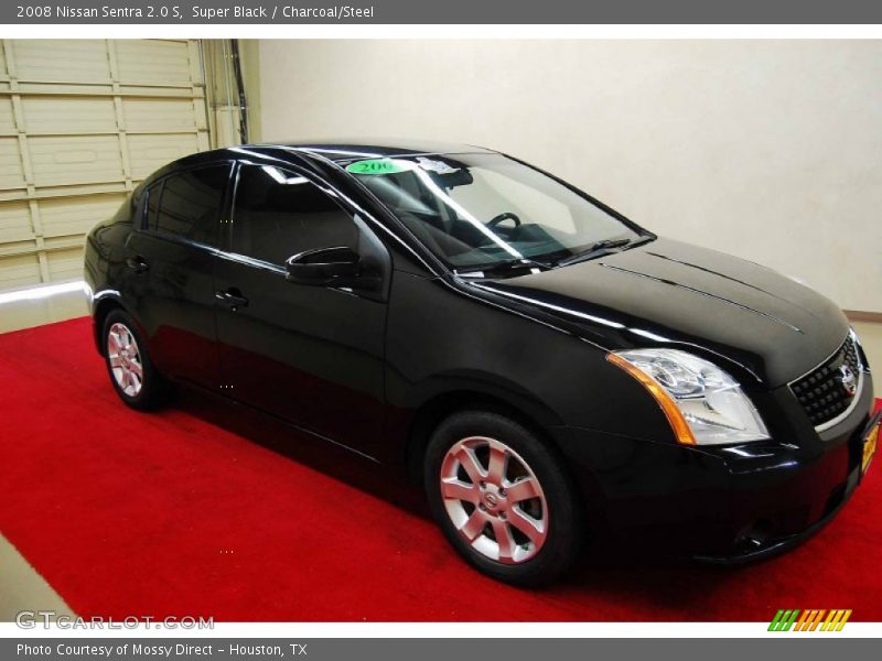 Super Black / Charcoal/Steel 2008 Nissan Sentra 2.0 S