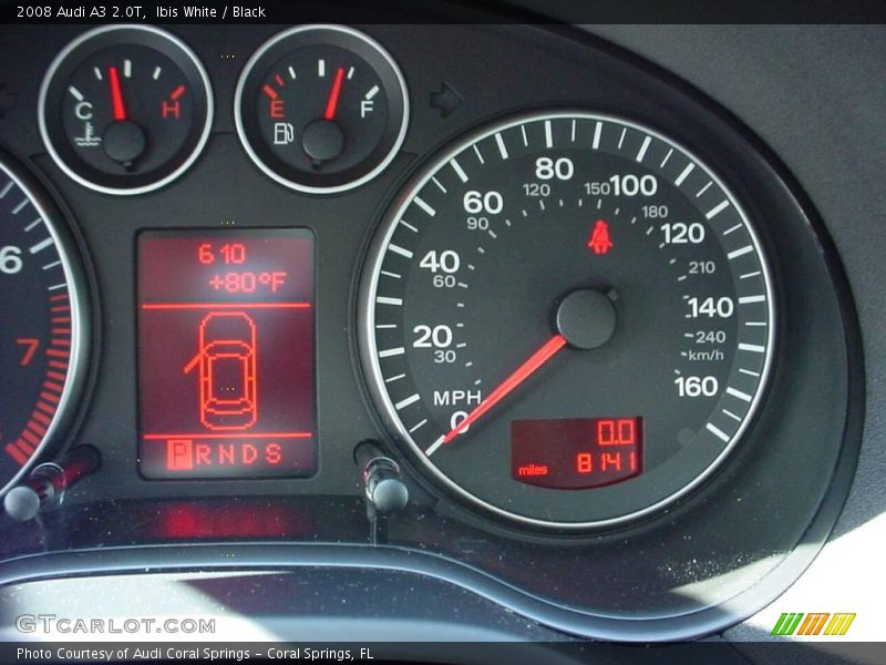 Ibis White / Black 2008 Audi A3 2.0T