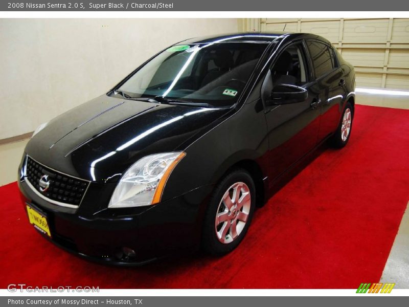 Super Black / Charcoal/Steel 2008 Nissan Sentra 2.0 S
