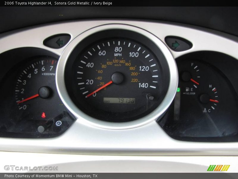 Sonora Gold Metallic / Ivory Beige 2006 Toyota Highlander I4