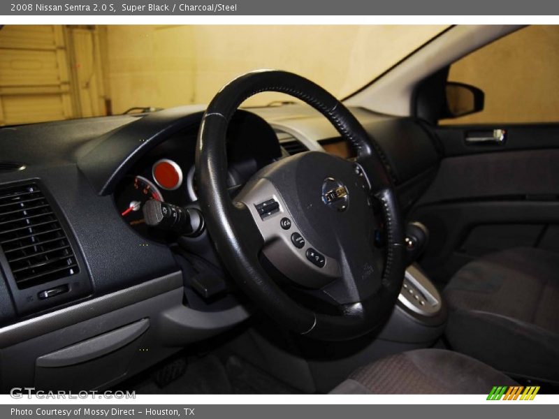 Super Black / Charcoal/Steel 2008 Nissan Sentra 2.0 S