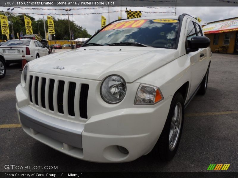 Stone White / Pastel Pebble Beige 2007 Jeep Compass Limited