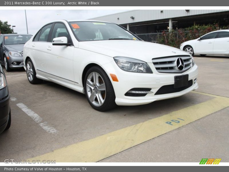 Arctic White / Black 2011 Mercedes-Benz C 300 Luxury