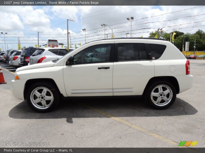 Stone White / Pastel Pebble Beige 2007 Jeep Compass Limited