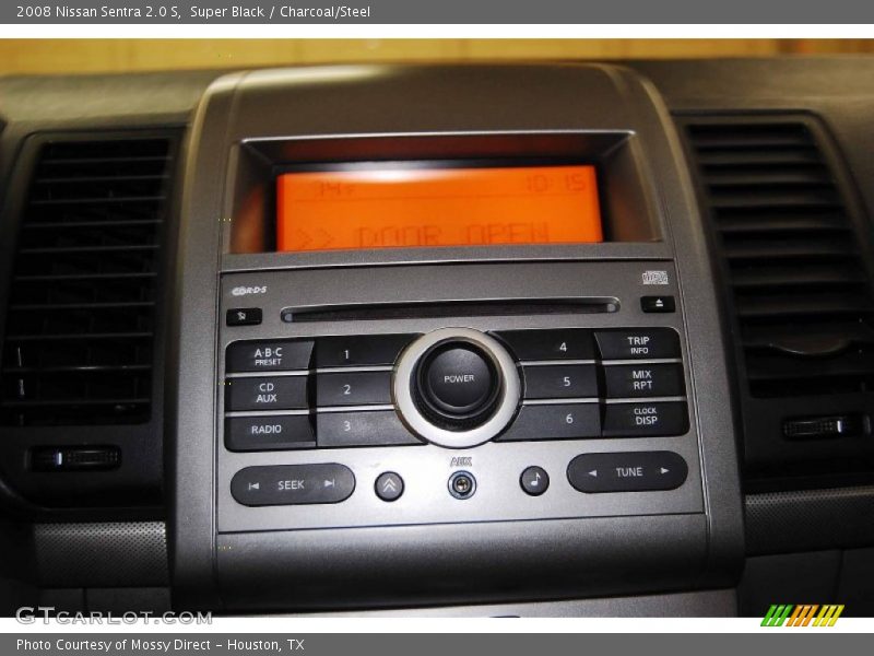 Super Black / Charcoal/Steel 2008 Nissan Sentra 2.0 S