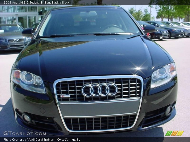 Brilliant Black / Black 2008 Audi A4 3.2 Sedan