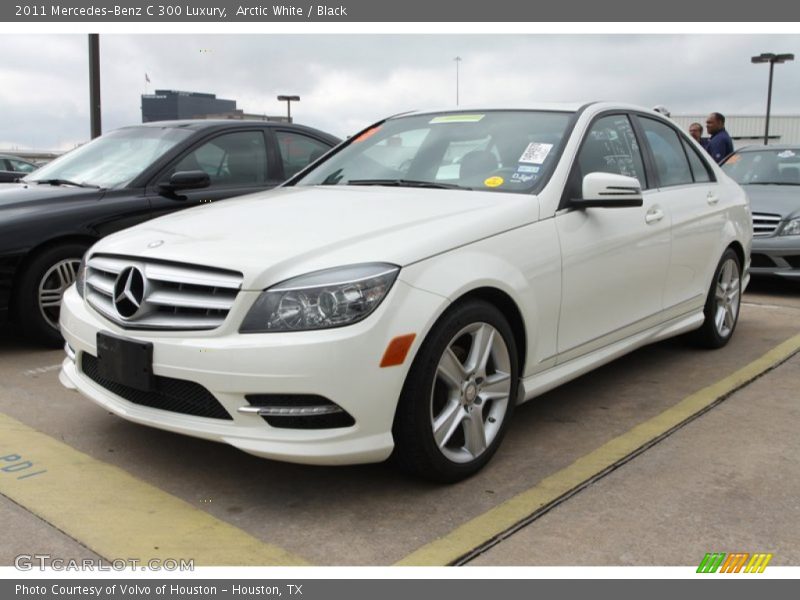 Arctic White / Black 2011 Mercedes-Benz C 300 Luxury