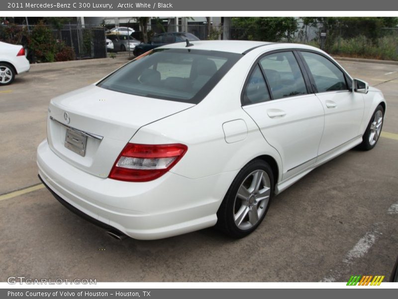 Arctic White / Black 2011 Mercedes-Benz C 300 Luxury