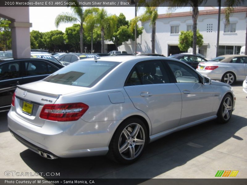 Iridium Silver Metallic / Black 2010 Mercedes-Benz E 63 AMG Sedan