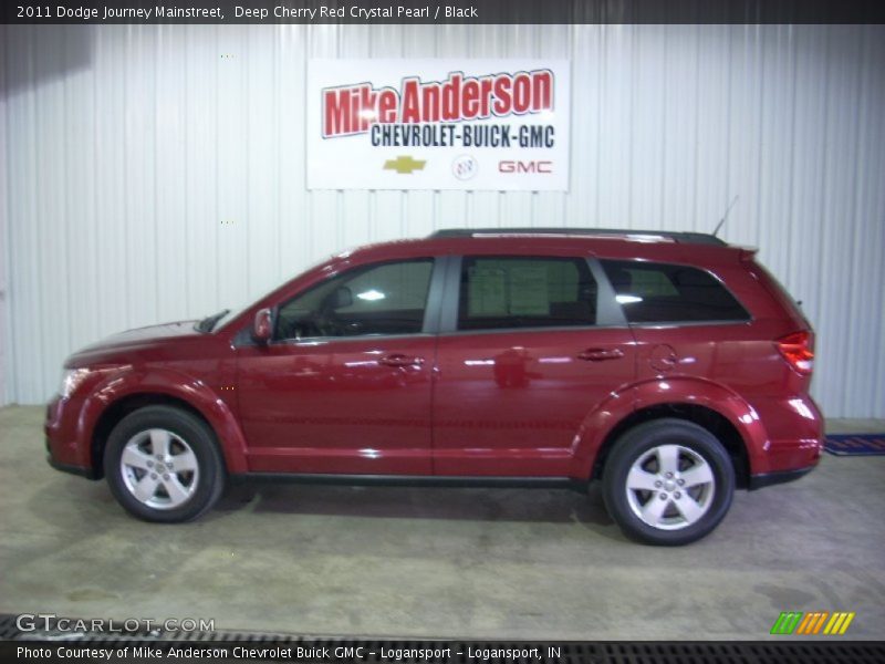 Deep Cherry Red Crystal Pearl / Black 2011 Dodge Journey Mainstreet