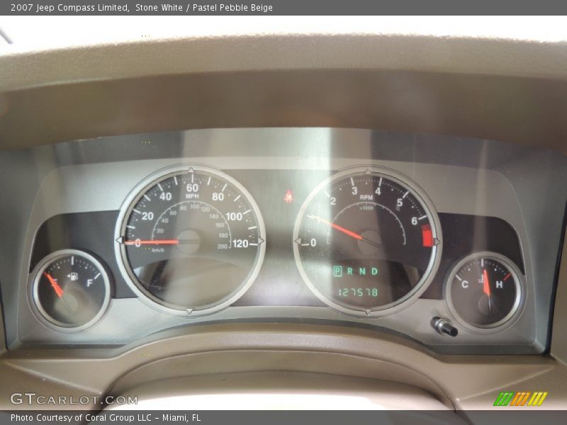 Stone White / Pastel Pebble Beige 2007 Jeep Compass Limited