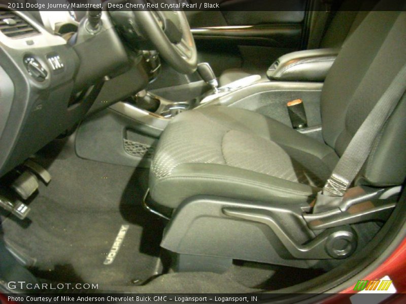 Deep Cherry Red Crystal Pearl / Black 2011 Dodge Journey Mainstreet