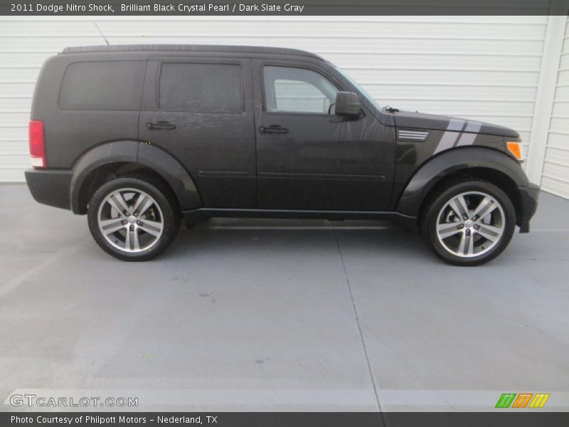Brilliant Black Crystal Pearl / Dark Slate Gray 2011 Dodge Nitro Shock