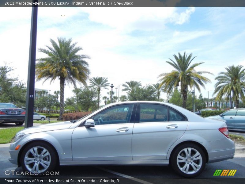 Iridium Silver Metallic / Grey/Black 2011 Mercedes-Benz C 300 Luxury