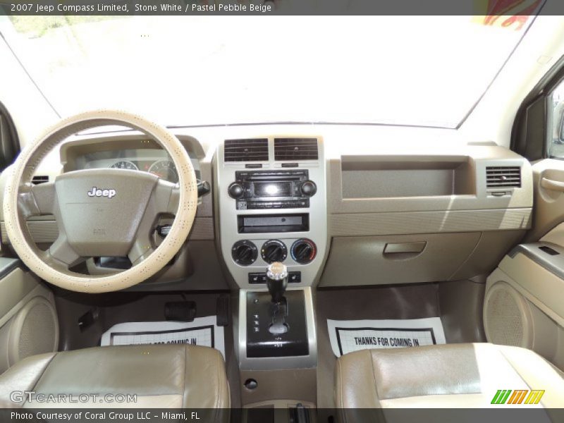 Stone White / Pastel Pebble Beige 2007 Jeep Compass Limited